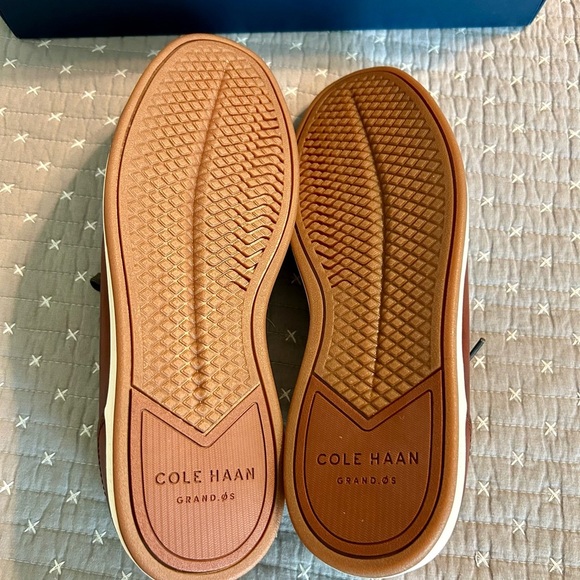 Cole Haan Leather Sneakers 7 Brown NWT - Picture 5 of 7